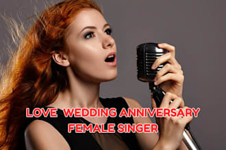sing and produce anniversary birthday gift song rock pop love female singer