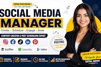 do social media manager schedule post content creator via buffer loomly later