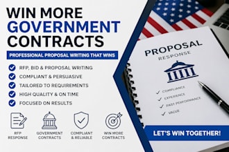 write a winning government contract proposal, rfp response, and bid