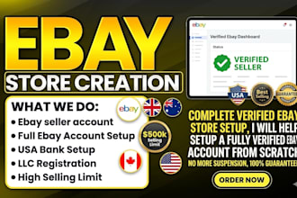 ebay account creation ebay business account ebay store setup ebay verification