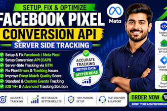 setup facebook pixel conversion API, server side tracking and fix meta pixel