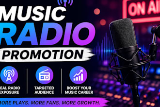 promote and play your song in 5 leading radios