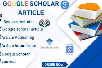 write and publish articles in google scholar indexed journal