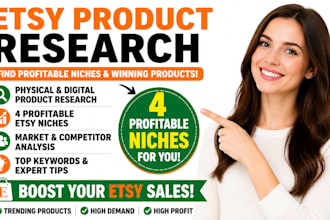 do etsy product research, niche and competitor analysis