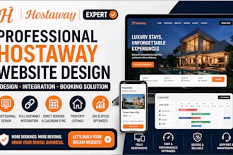 build a professional hostaway website, hostaway design,smoobu guesty integration