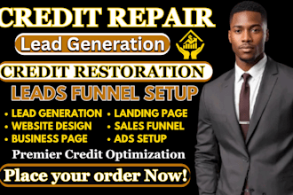 build and manage credit repair lead generation campaigns