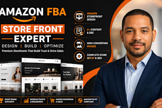 create amazon storefront ,design amazon storefront, amazon fba store, amazon ebc
