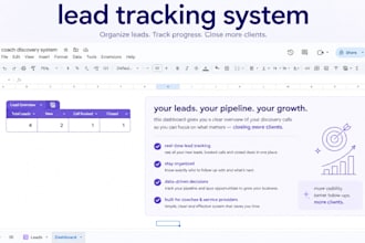 build a google sheets CRM for lead tracking and follow ups