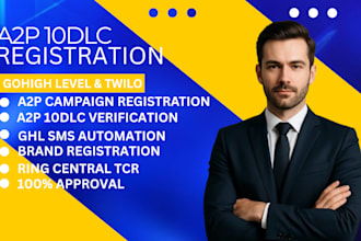handle your a2p 10dlc approval, tcr setup and SMS compliance
