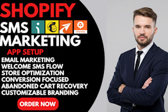 setup shopify sms marketing klaviyo omnisend mailchimp sendvio spoks aftership