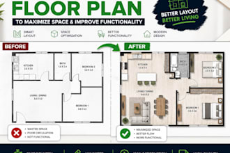 redesign your floor plan to maximize space and improve functionality