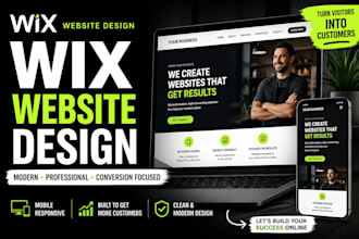 design a modern wix website for your business