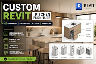 create a parametric revit family for your kitchen joinery