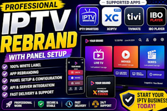 rebrand iptv app xciptv smarters with private dns