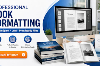 do professional ingramspark and lulu book formatting