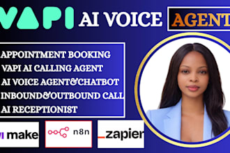 vapi ai calling agent, appointment booking, ai receptionist with make com