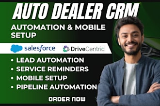 set up your dubsado, auto dealer CRM automation mobile setup 17hats, acuity CRM