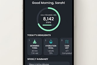 design sleek mobile app UI UX for ios and android