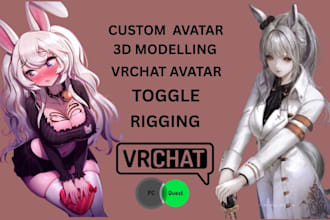 specialize in creating custom 3d furry and anime avatars