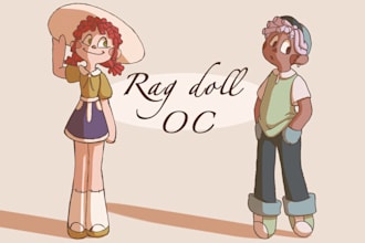 draw your oc in a rag doll style