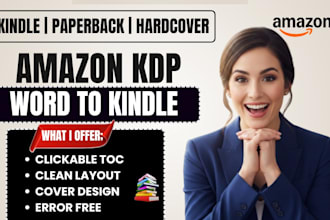convert word document to kindle ebook with clickable toc
