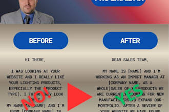 write or rewrite professional business emails in fluent english