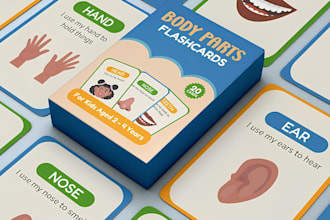 design educational cards party card game box mockup cards illustration rule book