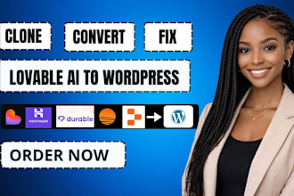 convert clone lovable ai to wordpress, replit ai to wordpress, fix lovable ai