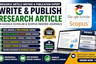 write and publish research article in google scholar and scopus indexed journal