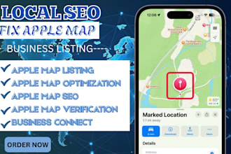 list your business and place on google and apple map