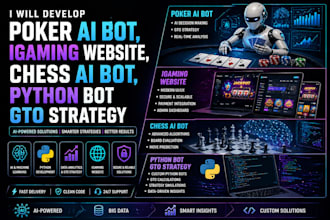 develop al powered game analytics tools chess engine and custom python applicati