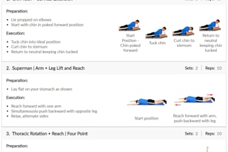 create a personalised neck pain and stiffness exercise plan