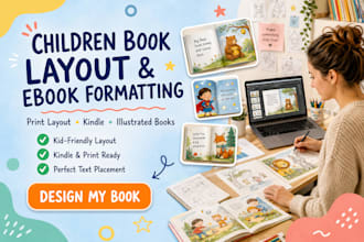 design children book layout and ebook formatting