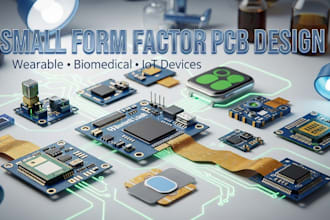 design small form factor pcb for wearable, biomedical, and iot devices