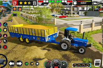 create custom farming simulator maps and tractor for farming