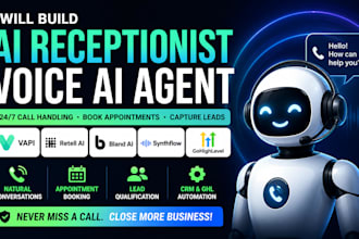 create human like ai voice receptionist, vapi, bland ai, retell bland ai ghl