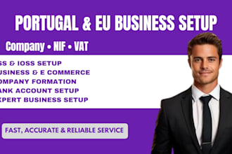 do portugal business registration with nif, vat and tax compliance