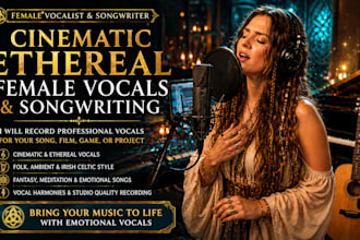 sing cinematic, ethereal female vocals, folk, ambient, fantasy, irish celtic