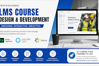 design interactive lms courses using adobe captivate, articulate 360, ispring