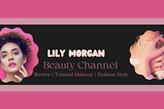 design professional youtube banner and channel art
