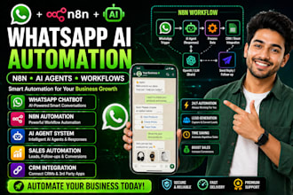 ai whatsapp chatbot n8n whatsapp ai agent workflow automation sales automation