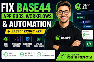 fix base44 app bugs workflows and automation  base 44 issues fast