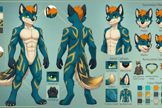fursona ref sheet furry reference sheet anthro ref sheet furry ref sheet nsfw oc