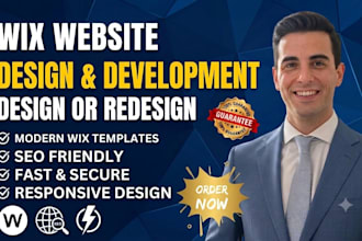 design or redesign wix website wix website wix website development