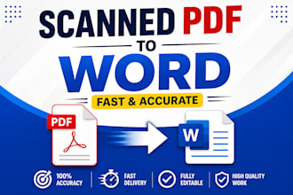 manually type scanned PDF to word with formatting