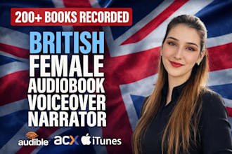 narrate and produce your audiobook in british, american, or irish accents