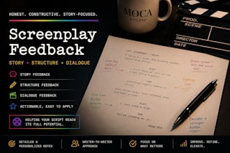 provide script coverage and feedback on your short film screenplay