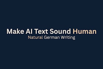 humanize and edit your german ai text