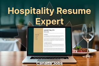 write ats hospitality resume for canada jobs server,cook etc