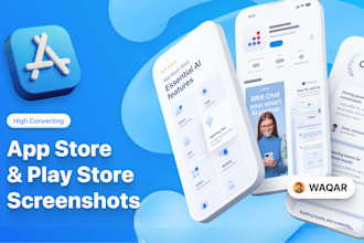design high converting app screenshots for ios and android